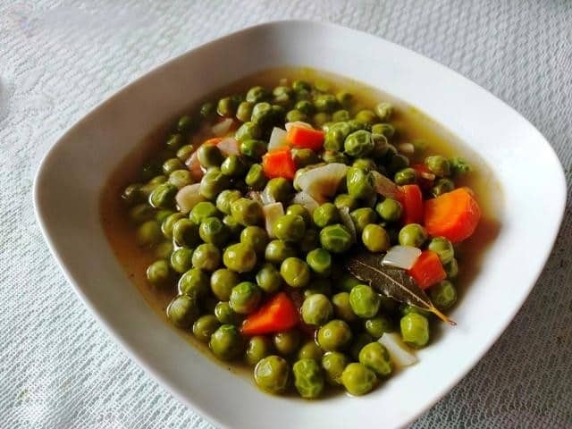 Зелёный горошек: простой рецепт